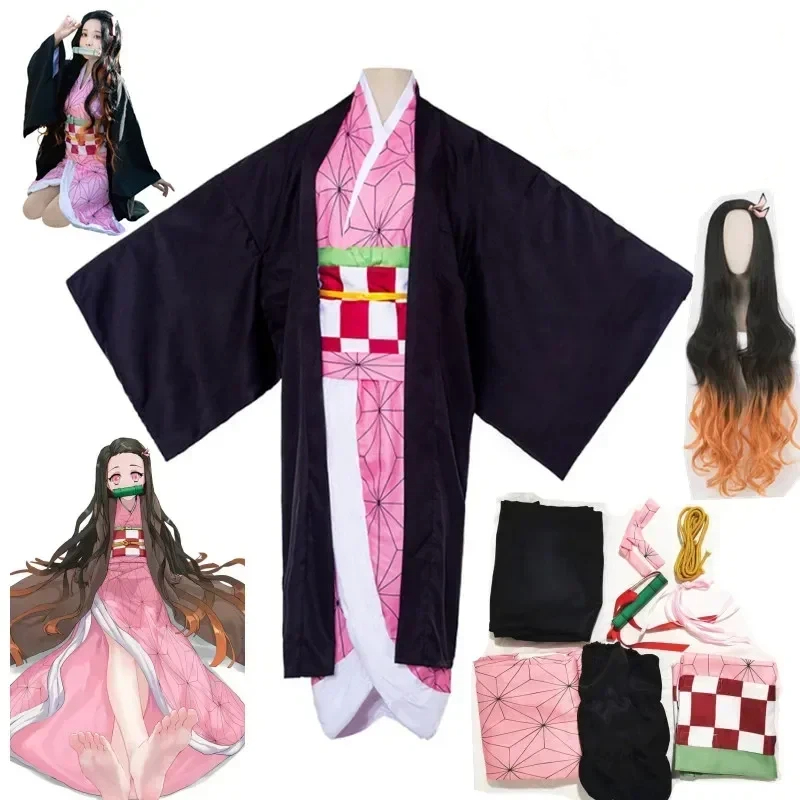 Anime Cosplay Nezuko - Cadılar Bayramı Kamado Nezuko Anime Cosplay