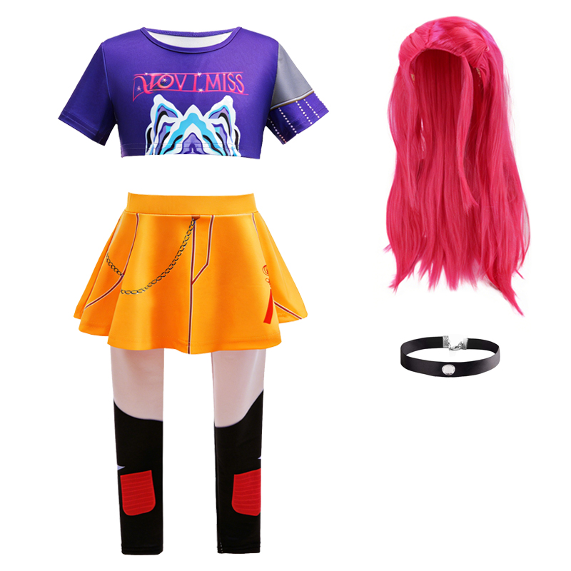 Anime Zoey Cosplay - 3PS kız takım elbise Kore trendi