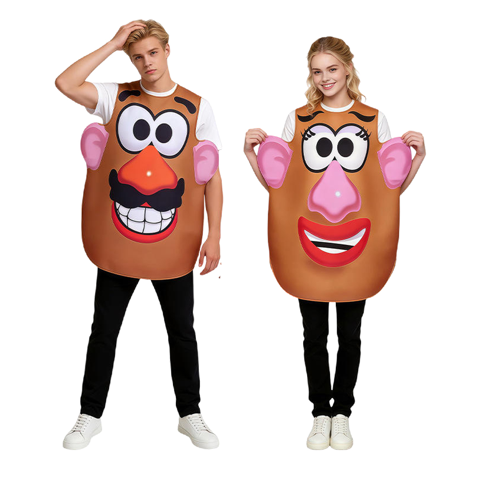 Anime Cosplay For Couples - Patates Kafa Kostümü Bay ve Bayan