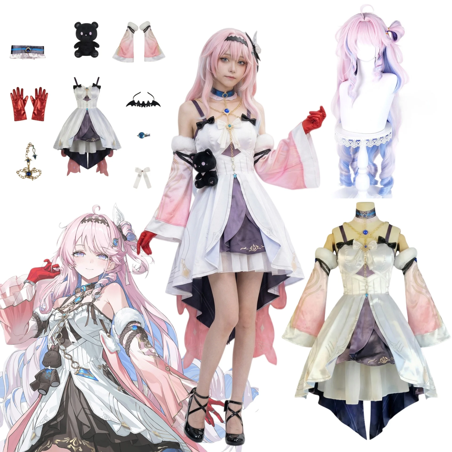 Convention Cosplay Anime - Wuthering Waves Anime Denia Cosplay Kostümü