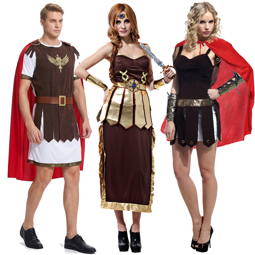Anime Cosplay For Couples - Cadılar Bayramı Yetişkin Roma Yunan Gladyatör