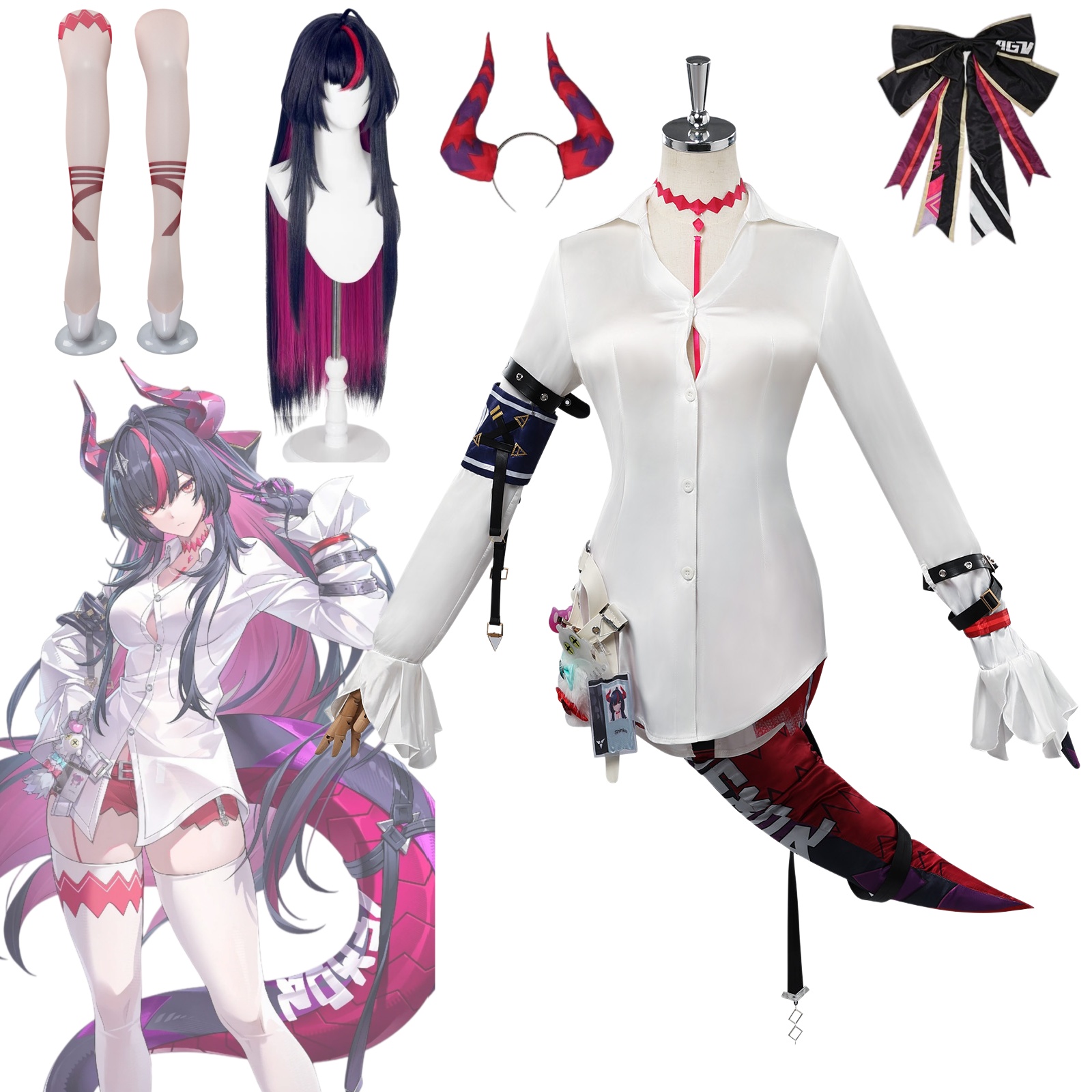 Convention Cosplay Anime - Neverness to Everness Shinku Cosplay Kostümü