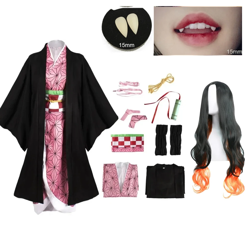 Anime Cosplay Nezuko - Cadılar Bayramı 2025 Anime Kimetsu No