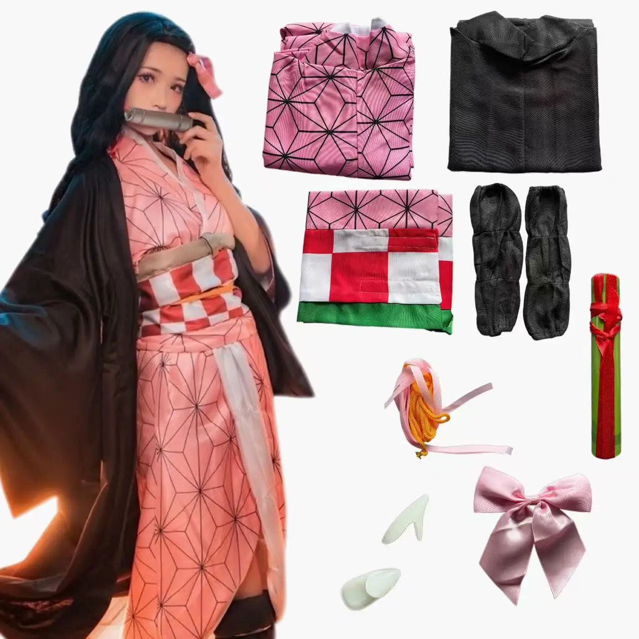Anime Kamado Nezuko Cosplay Ko - Anime Cosplay Nezuko incelemesi ve fiyatı