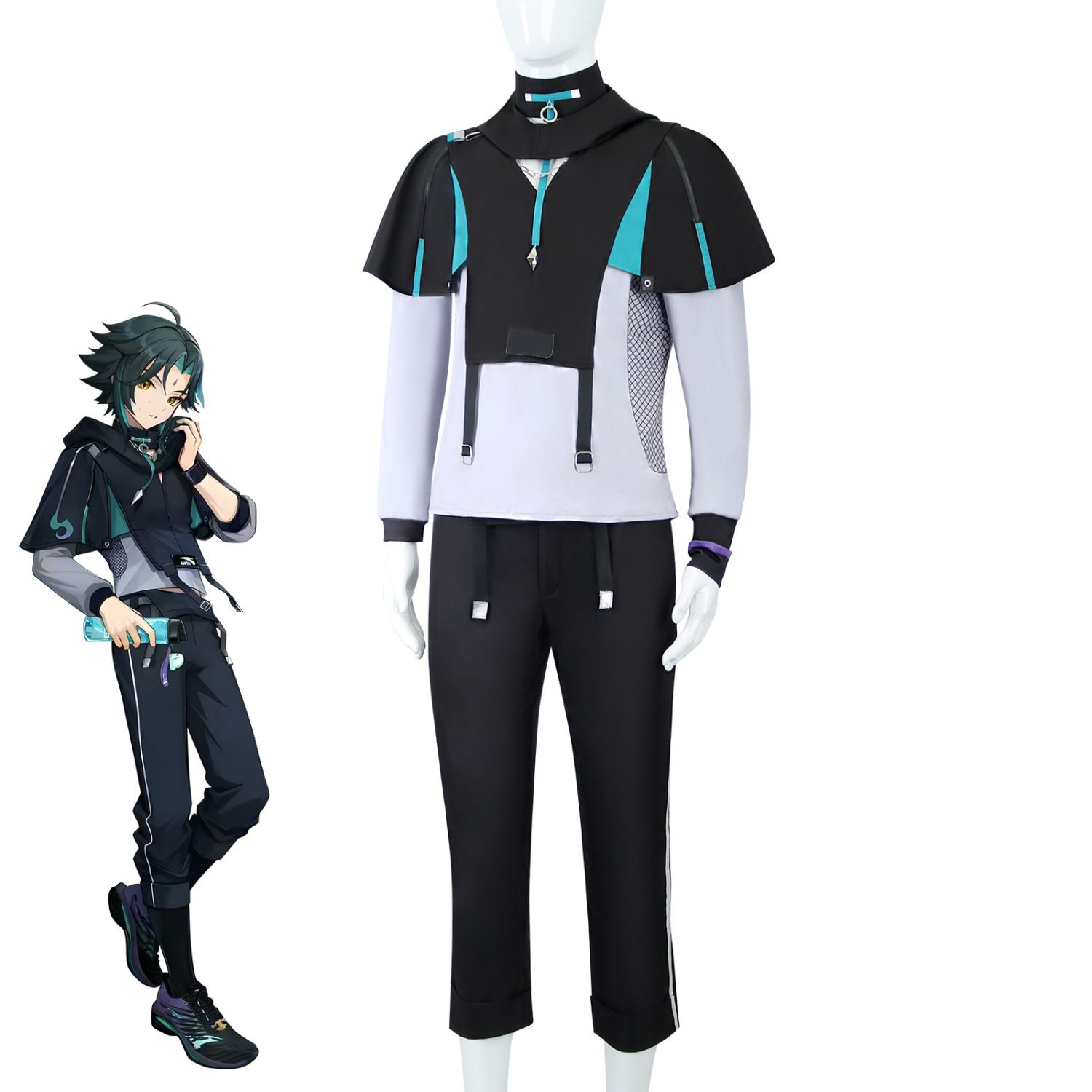 Cadılar bayramı XIAO Kostümler - Anime Cosplay Outfits Male incelemesi ve fiyatı
