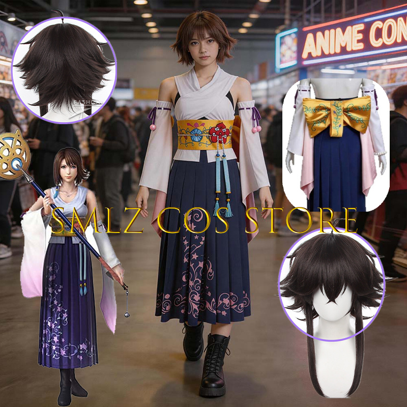 Smlz FFX Yuna Cosplay Anime FF - Anime Cosplay Outfits For Women incelemesi ve fiyatı