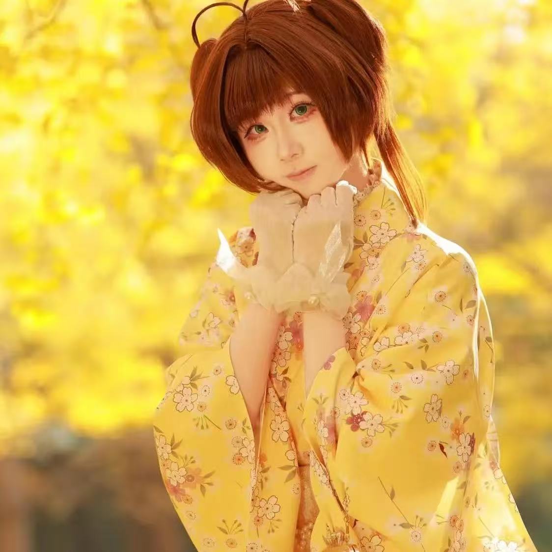 Sevimli Sarı Kimono Kızlar Jap - Asian Cosplay Anime incelemesi ve fiyatı